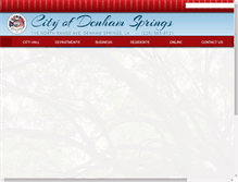 Tablet Screenshot of cityofdenhamsprings.com